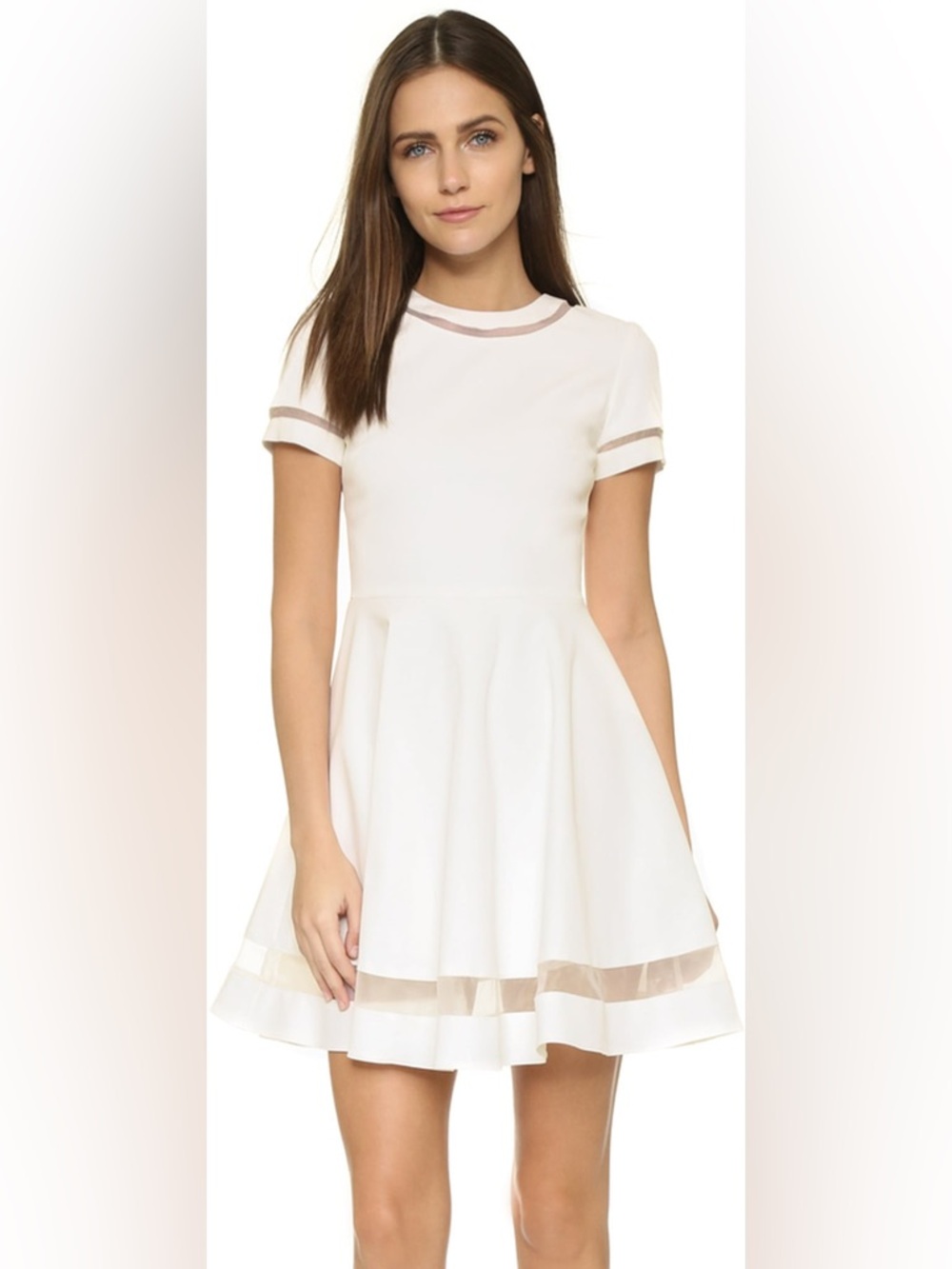 Alice + Olivia Frances Mini Flared Dress